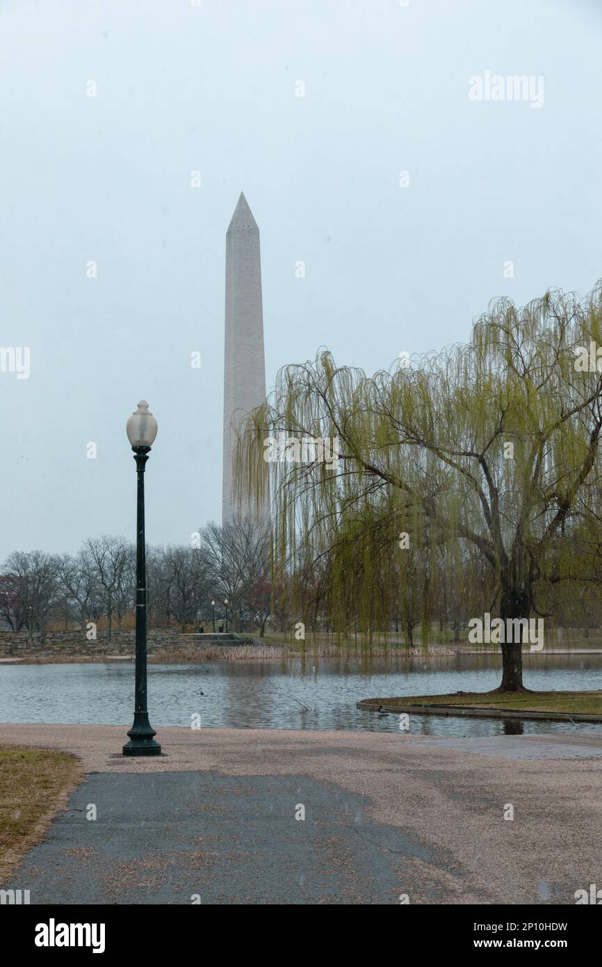 Early spring late snow and cold weather in Washington dc and DMV Area