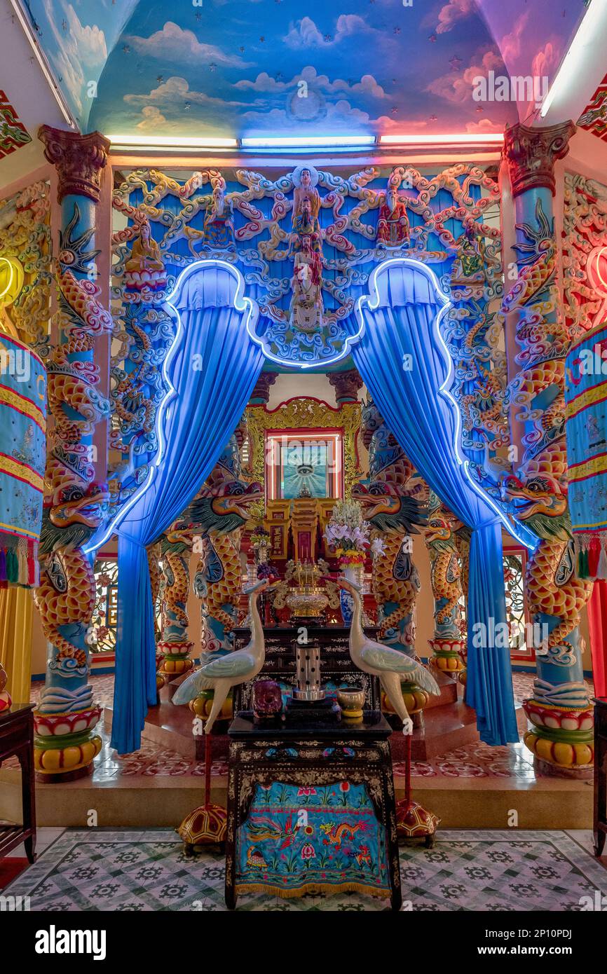 Cao Dai Temple Of Sa Dec, Vietnam Stock Photo - Alamy