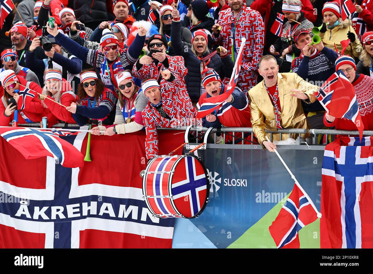 Norwegian ski fans hi-res stock photography and images - Alamy