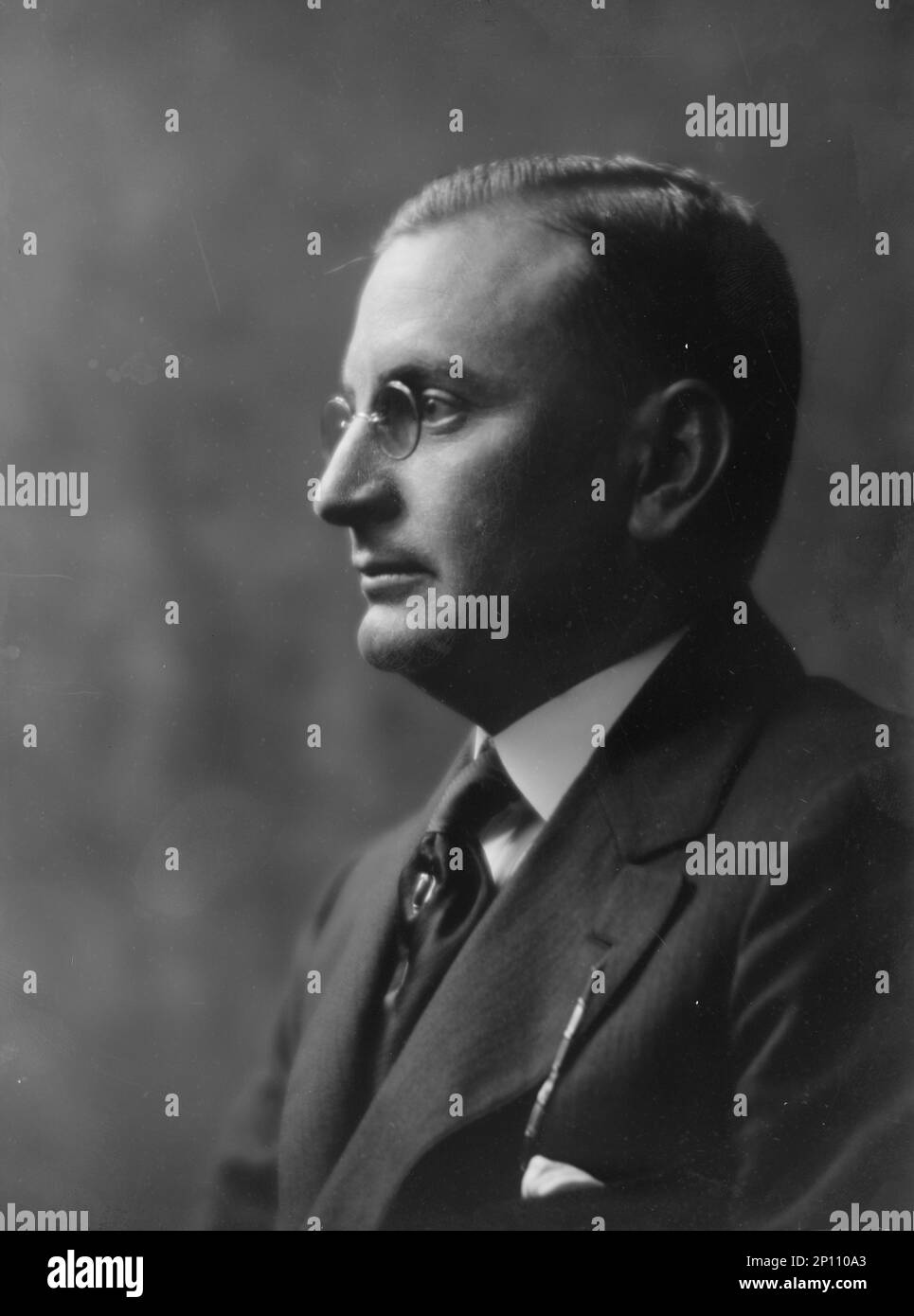 Cassidy, John H., Mr., portrait photograph, 1917 July. Stock Photo