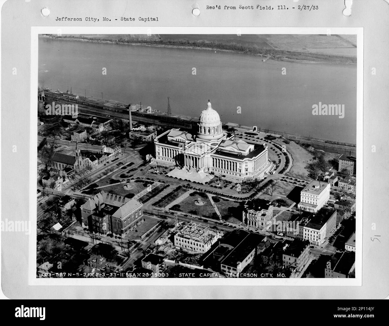 Missouri Jefferson City, Aerial Photograph Stock Photo Alamy