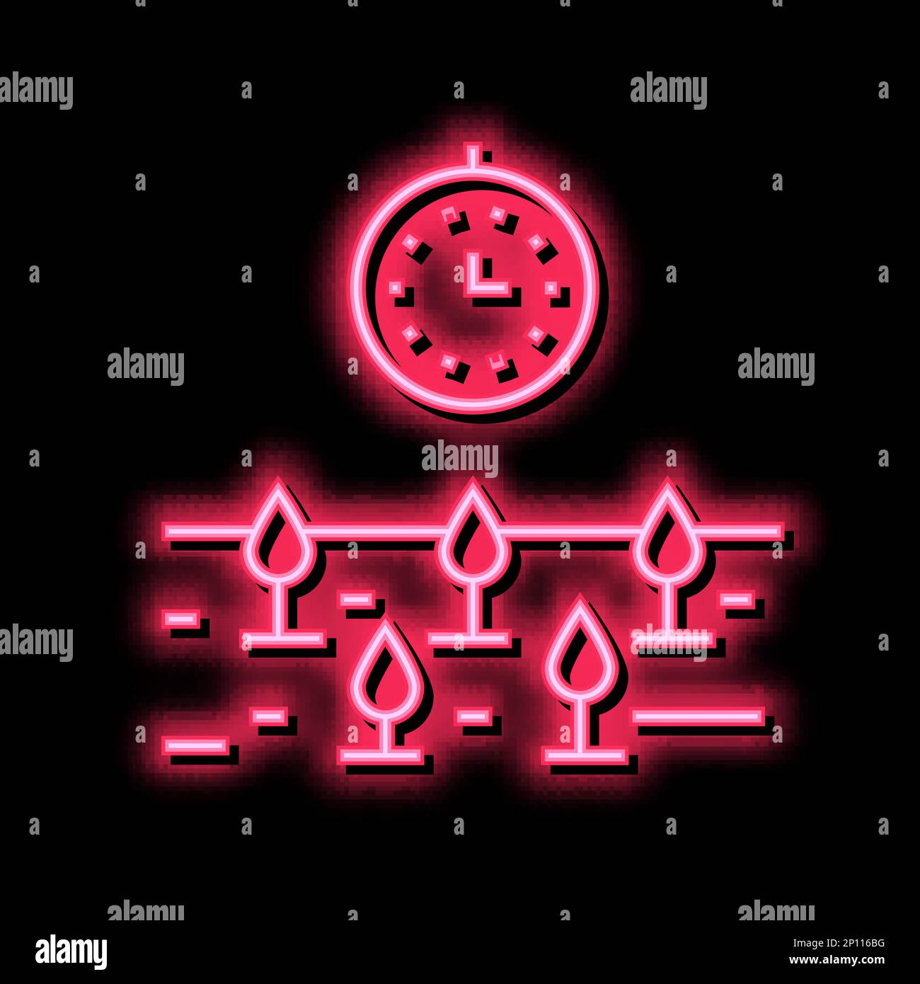 growth time plant neon glow icon illustration Stock Vector Image & Art ...