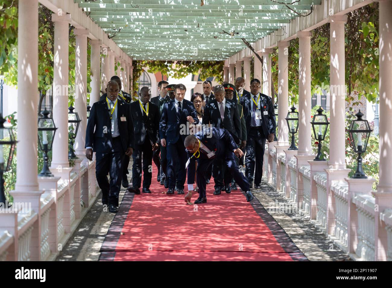 Luanda, Angola. 03rd Mar, 2023. French President Emmanuel Macron and