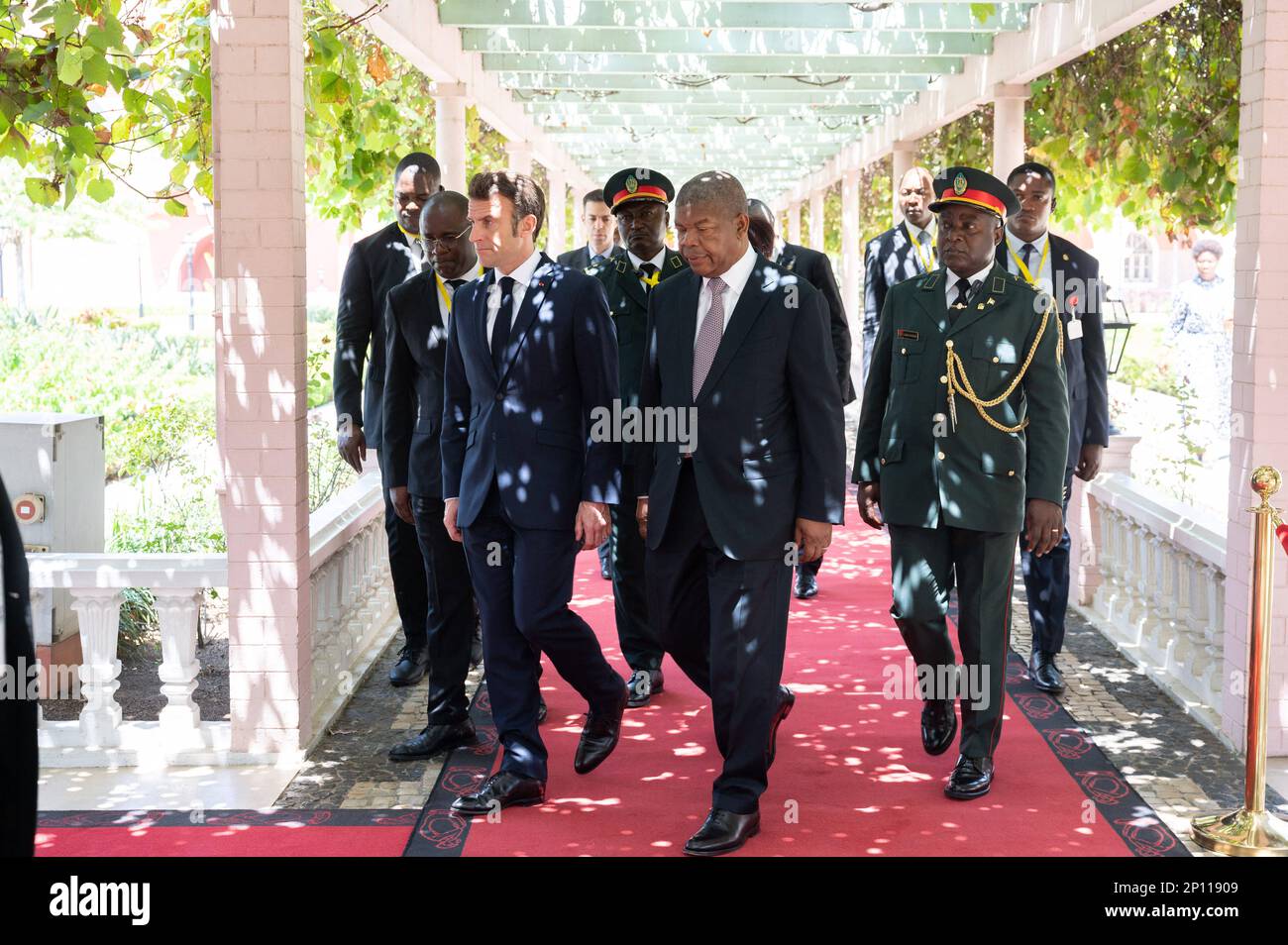 Luanda, Angola. 03rd Mar, 2023. French President Emmanuel Macron and