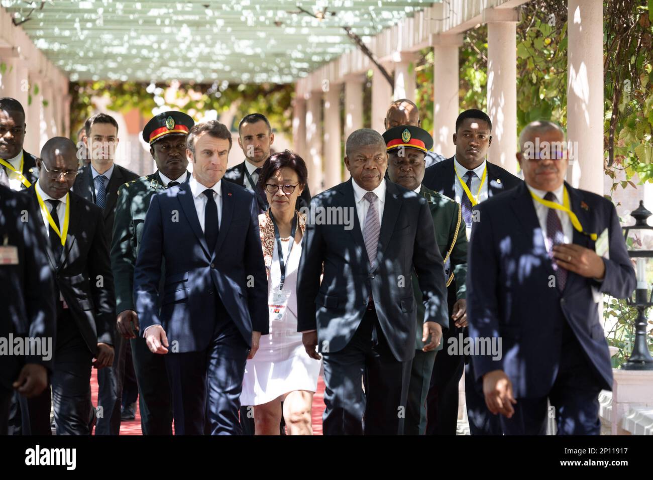 Luanda, Angola. 03rd Mar, 2023. French President Emmanuel Macron and
