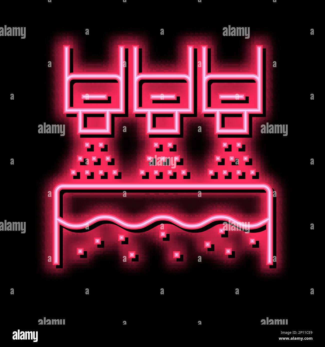 bleaching system neon glow icon illustration Stock Vector Image & Art ...