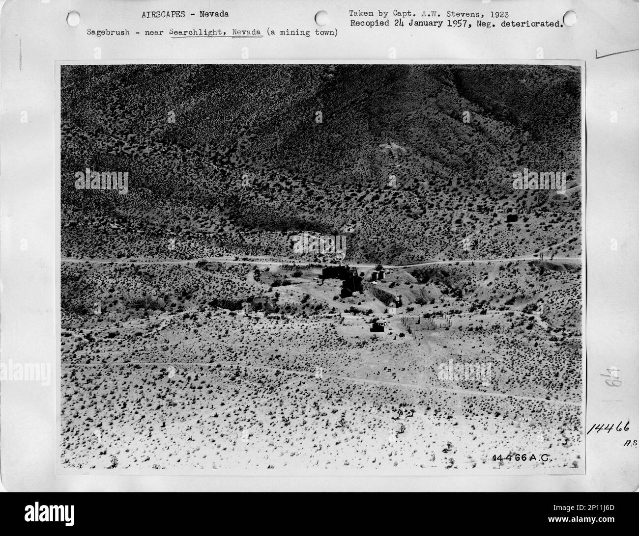 Nevada Searchlight, Aerial Photograph Stock Photo Alamy