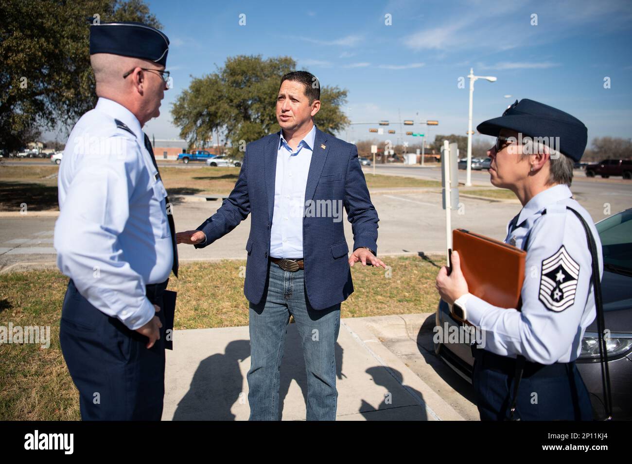 Russ Randolph Honorable Tony Gonzales (center), R-TX 23rd Congressional District ...