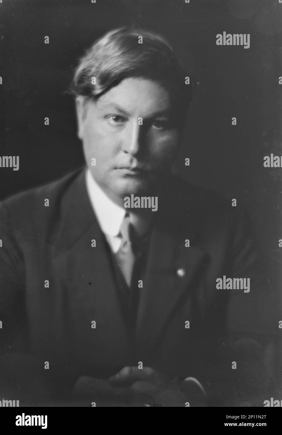 Hamilton, Clayton, Mr., portrait photograph, 1917 Sept. 20. Stock Photo