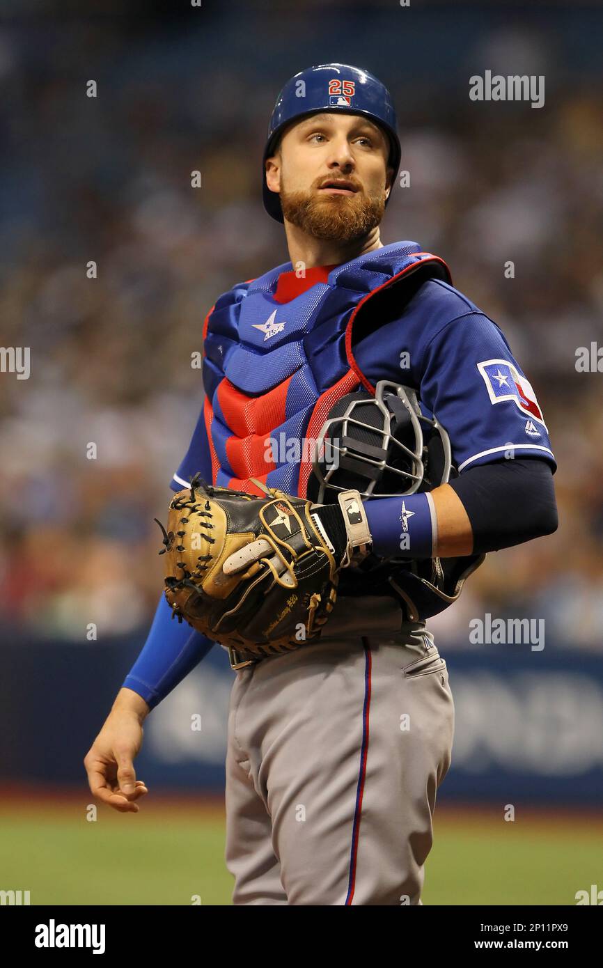 19 AUG 2016: Jonathan Lucroy of the Rangers during the regular season ...