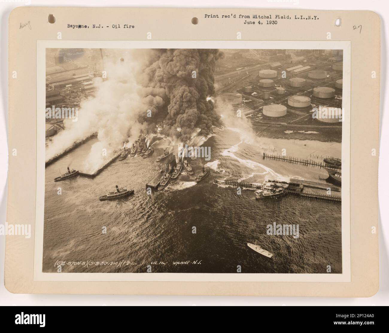 New Jersey - Bayonne, Aerial Photograph Stock Photo - Alamy
