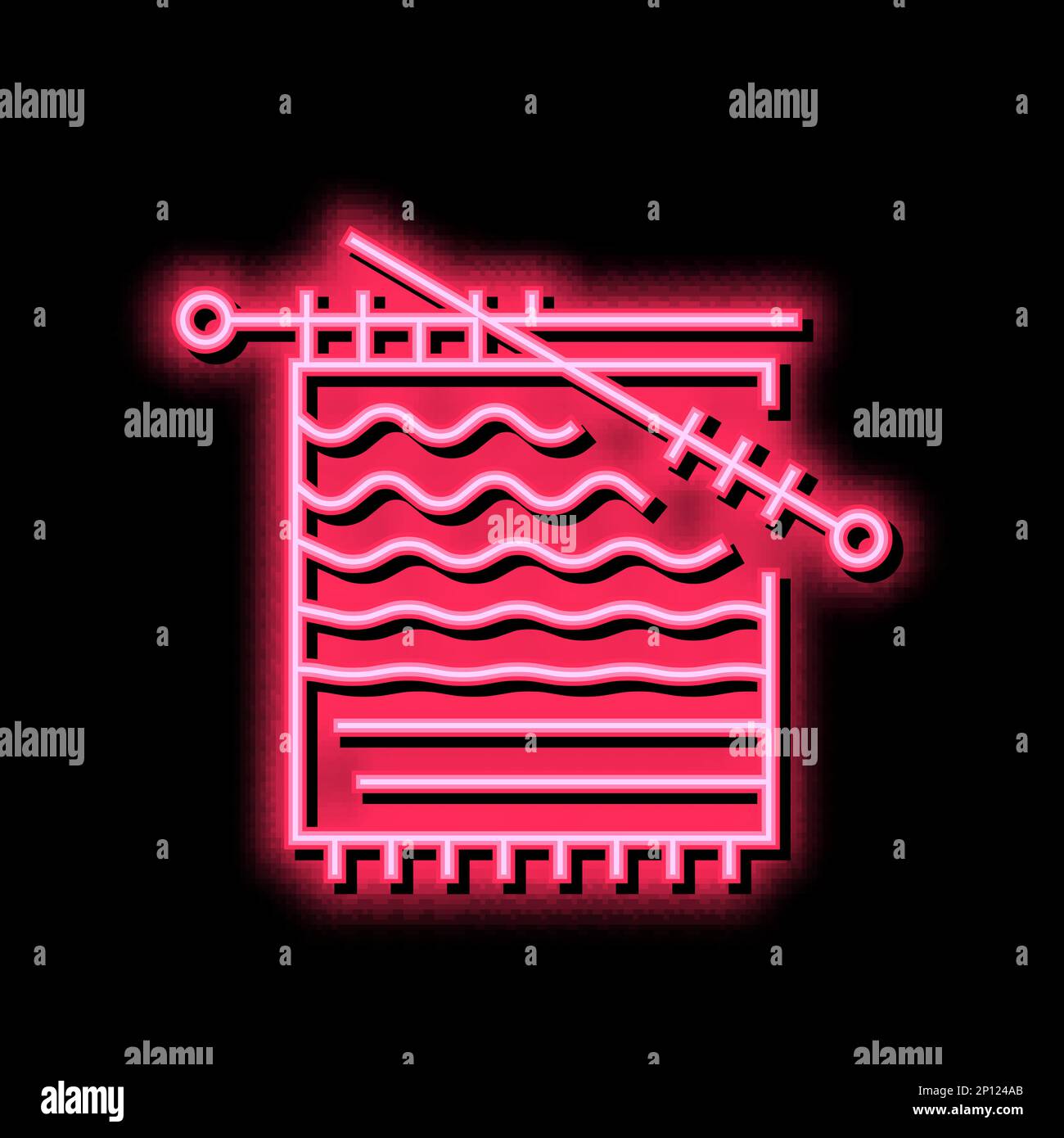 knitting hobby neon glow icon illustration Stock Vector Image & Art - Alamy