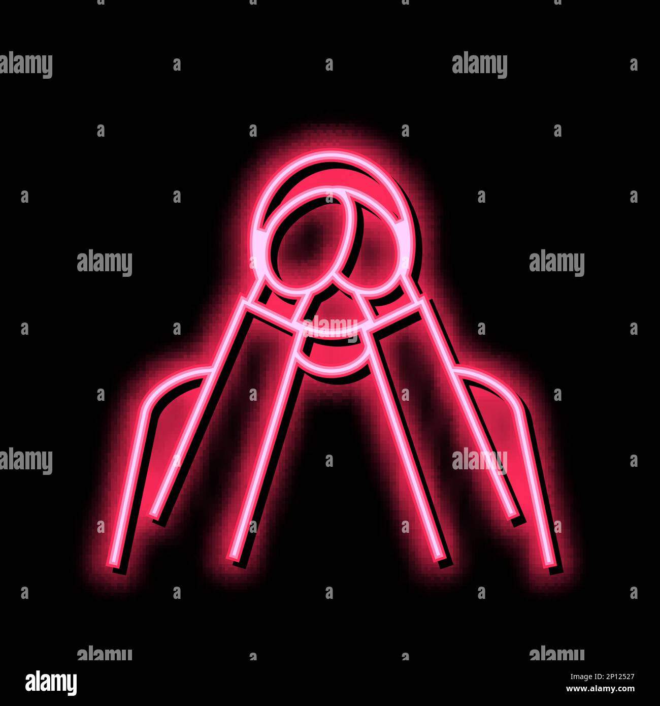 loneliness psychological problems neon glow icon illustration Stock ...