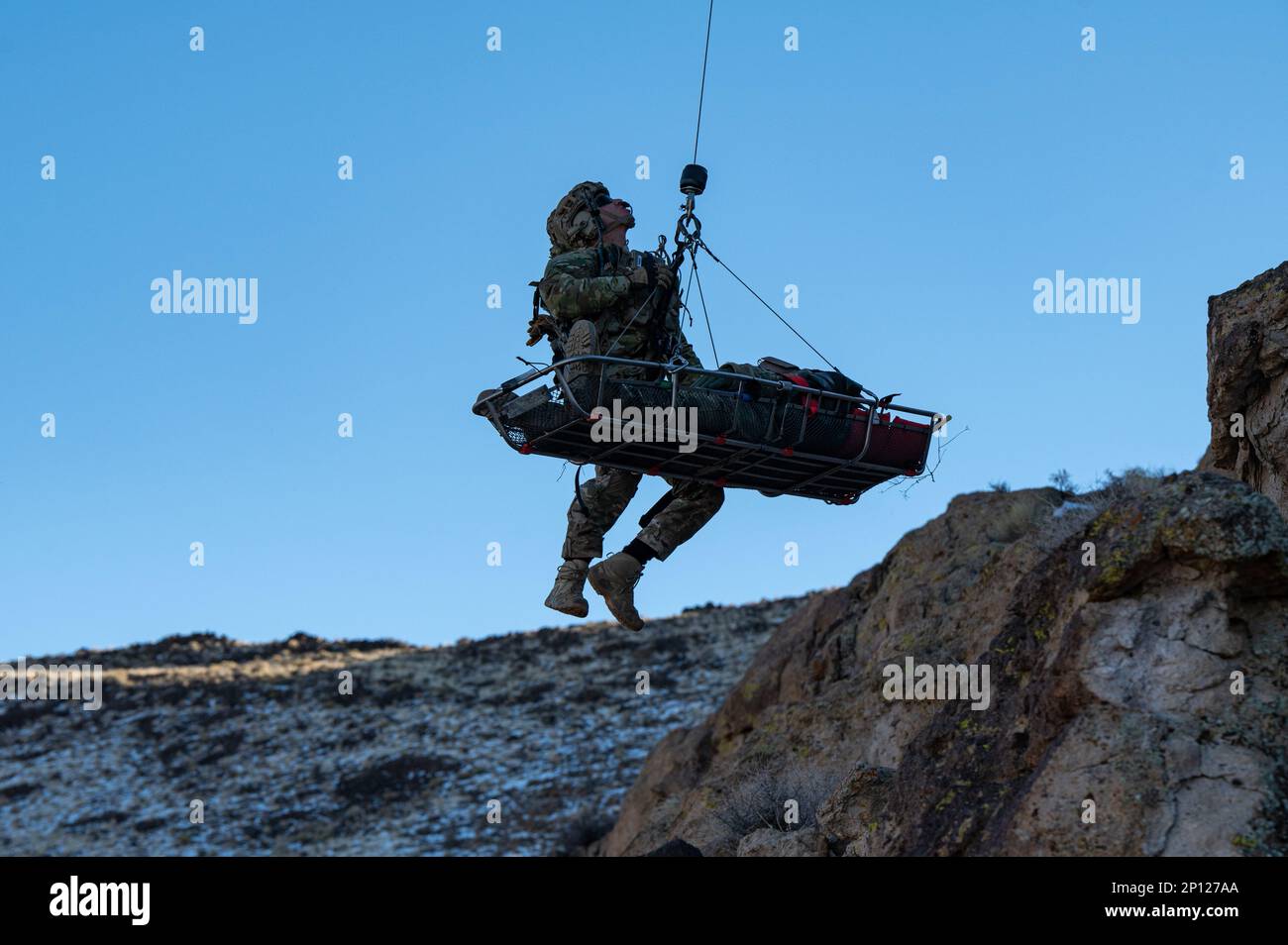 A Pararescuemen assigned to the 55th Rescue Squadron, Davis-Monthan Air ...