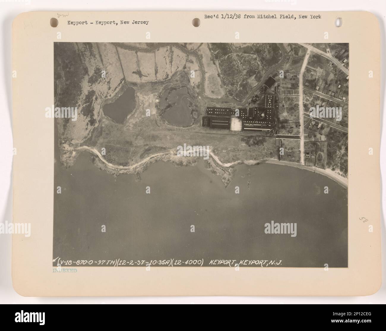 New Jersey Keyport, Aerial Photograph Stock Photo Alamy