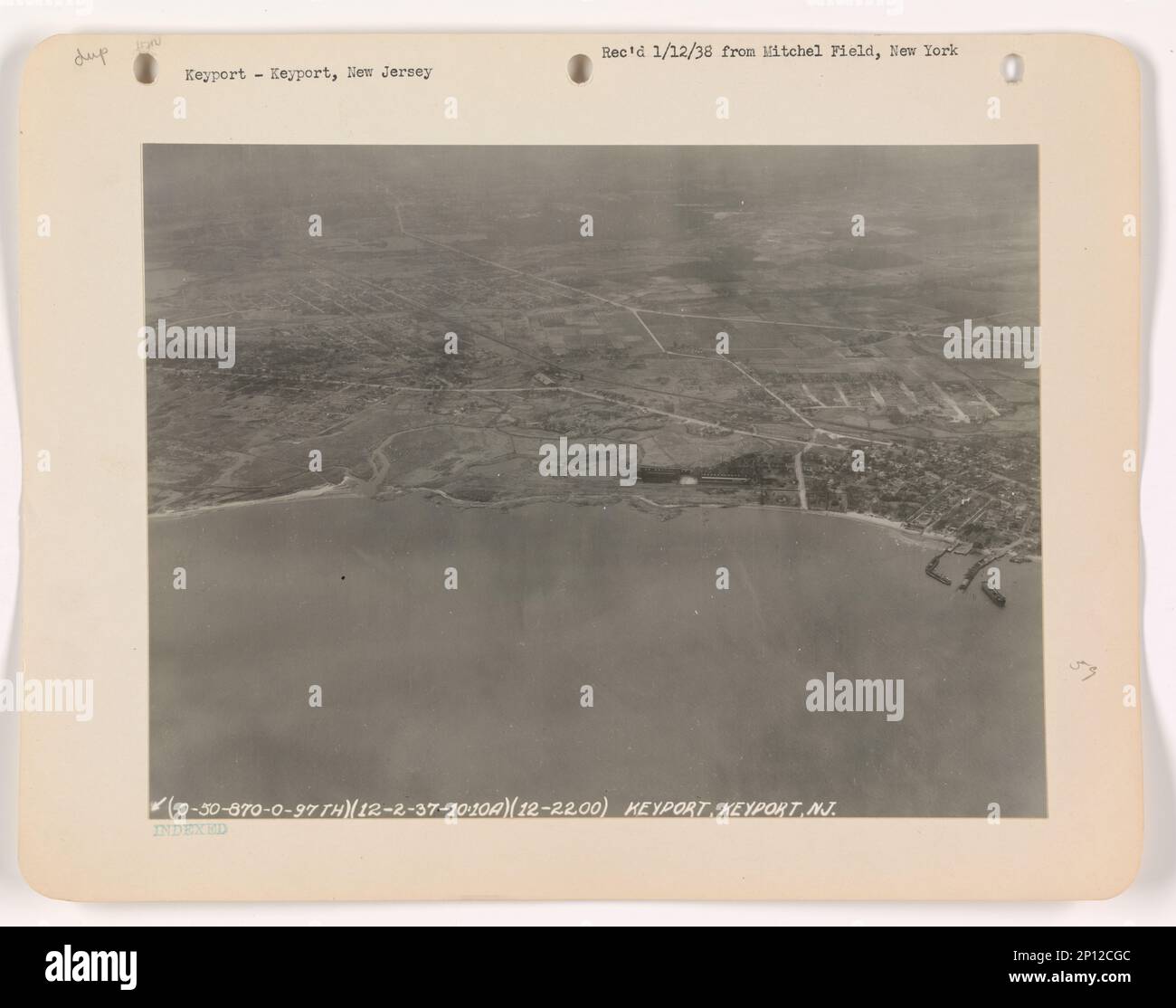 New Jersey Keyport, Aerial Photograph Stock Photo Alamy