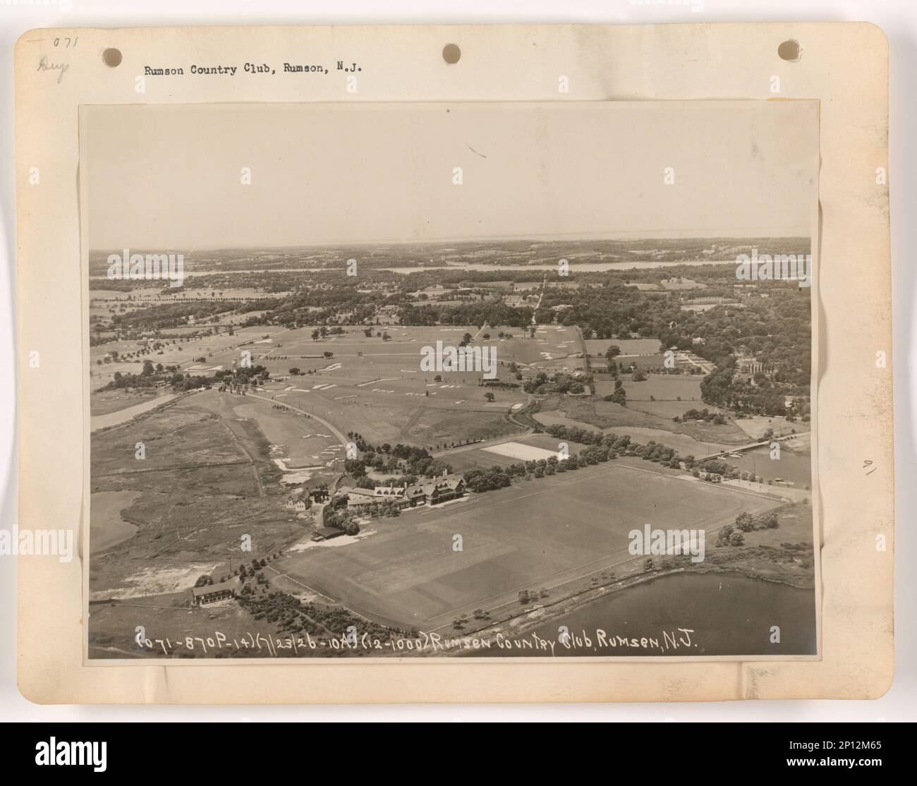 New Jersey Rumson, Aerial Photograph Stock Photo Alamy