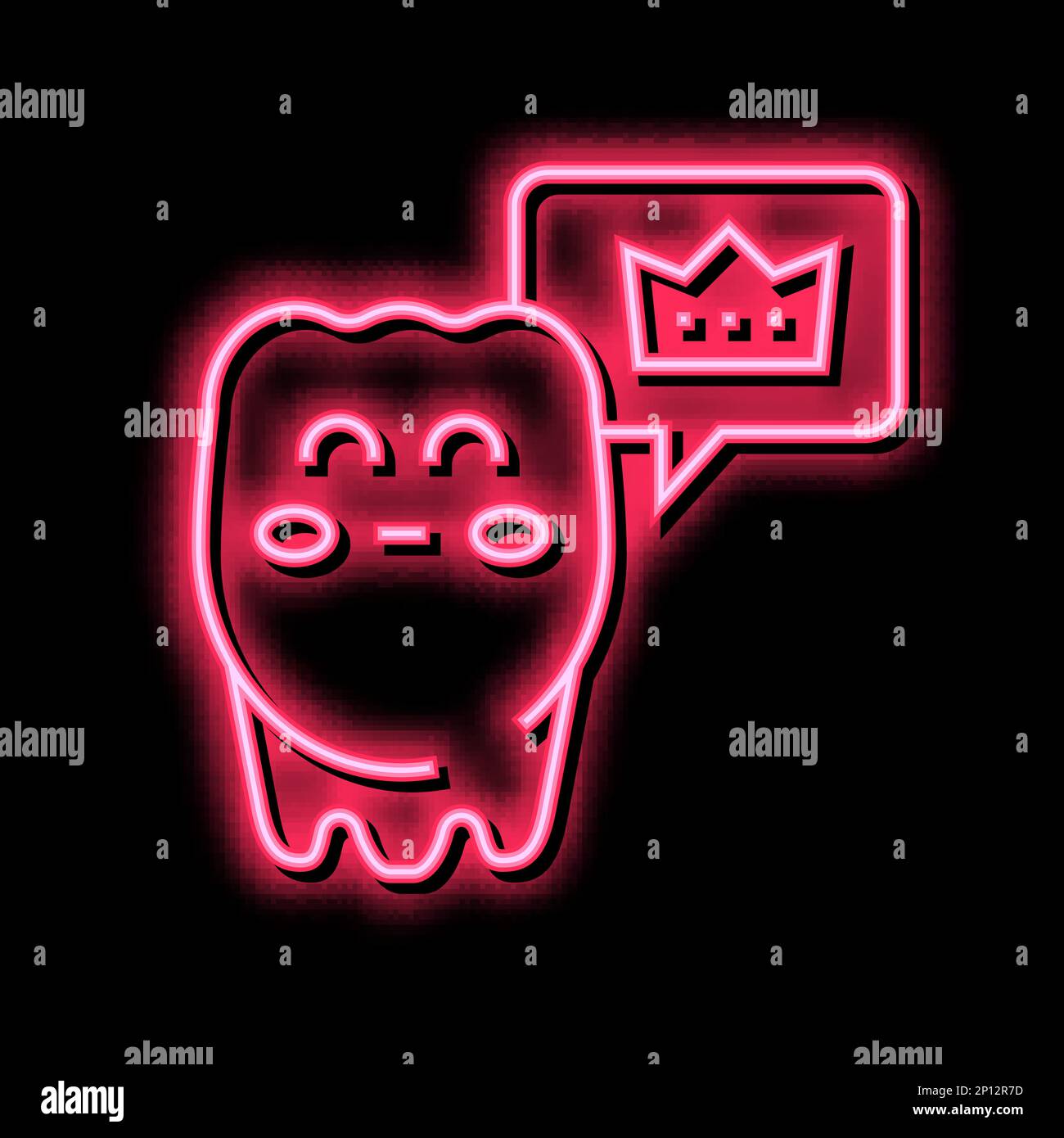 healthy tooth neon glow icon illustration Stock Vector Image & Art - Alamy