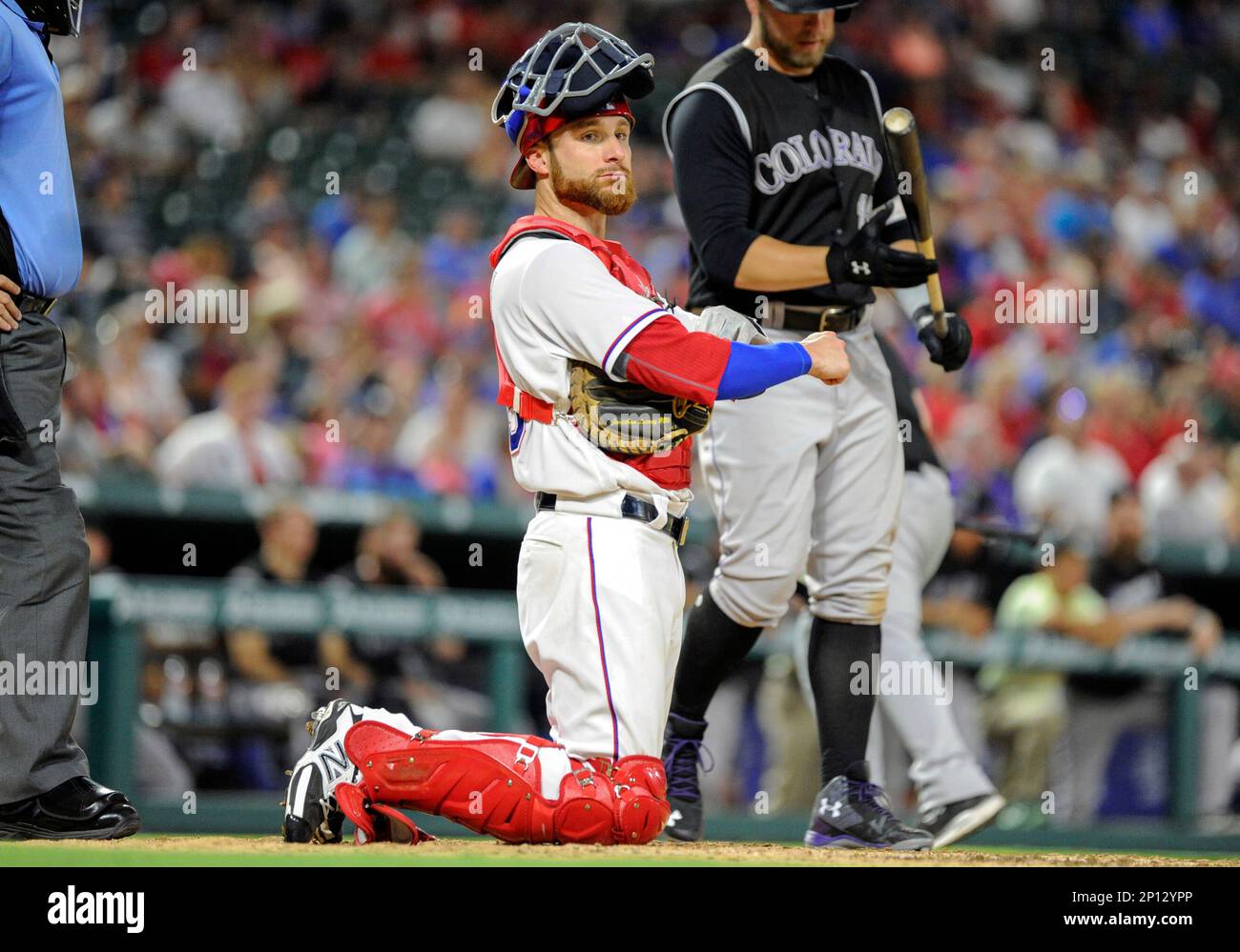 Aug 10, 2016: Texas Rangers catcher Jonathan Lucroy #25 during an MLB ...
