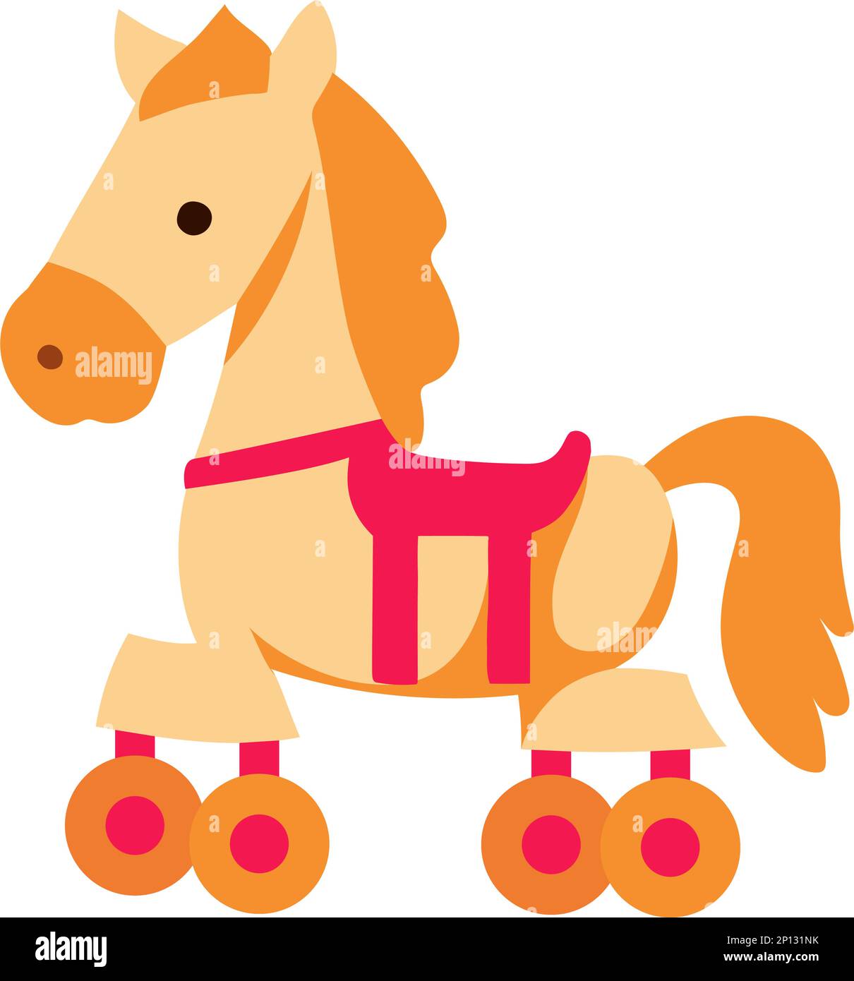 horse toy with wheels Stock Vector Image & Art Alamy