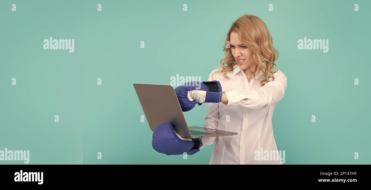 Cyber bullying computer girl hi-res stock photography and images - Alamy
