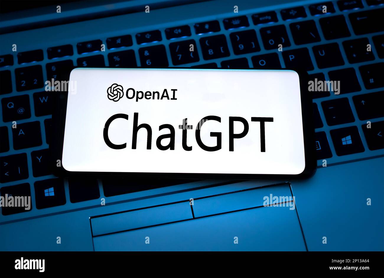 ChatGPT - artificial intelligence chatbot by OpenAI Stock Photo