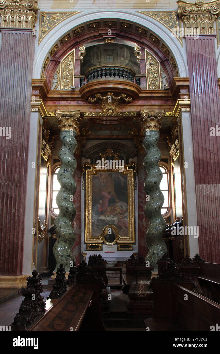 baroque church (jesuitenkirche) in vienna (austria) Stock Photo