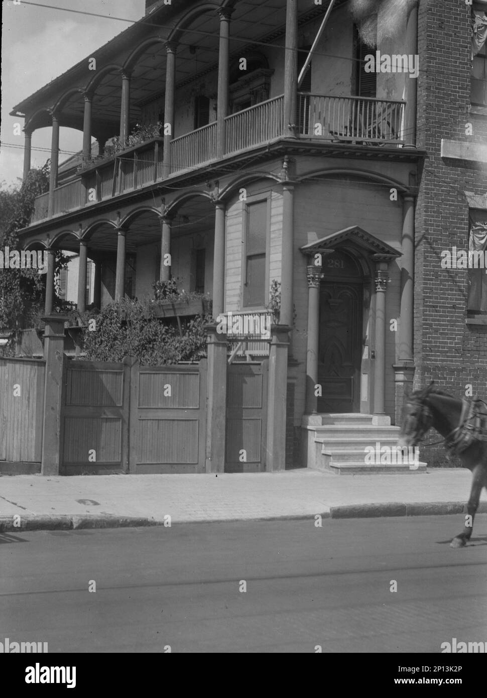Twostory house, [Johnston House (built 1800) at 281 Meeting Street