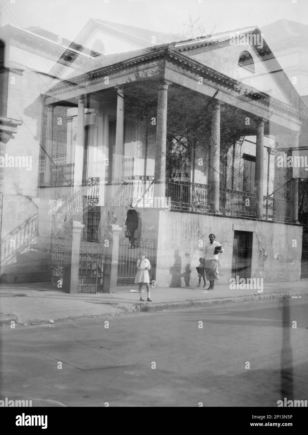 General Beauregard's house, 1113 Chartres Street, New Orleans, between 1920 and 1926. Stock Photo