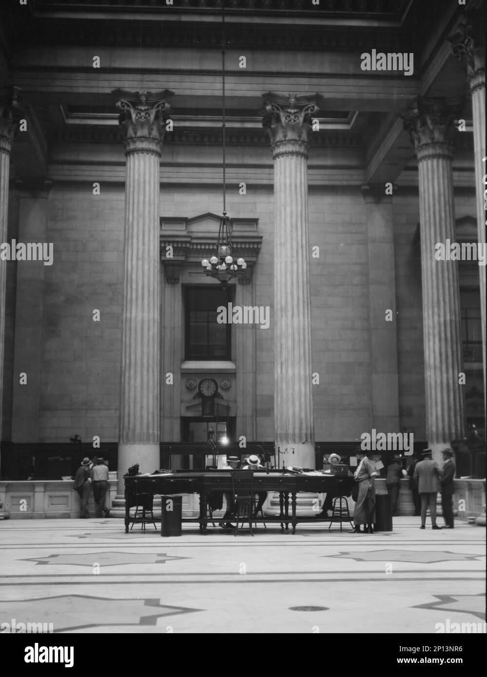Marble hall of the Custom House, New Orleans, between 1920 and 1926