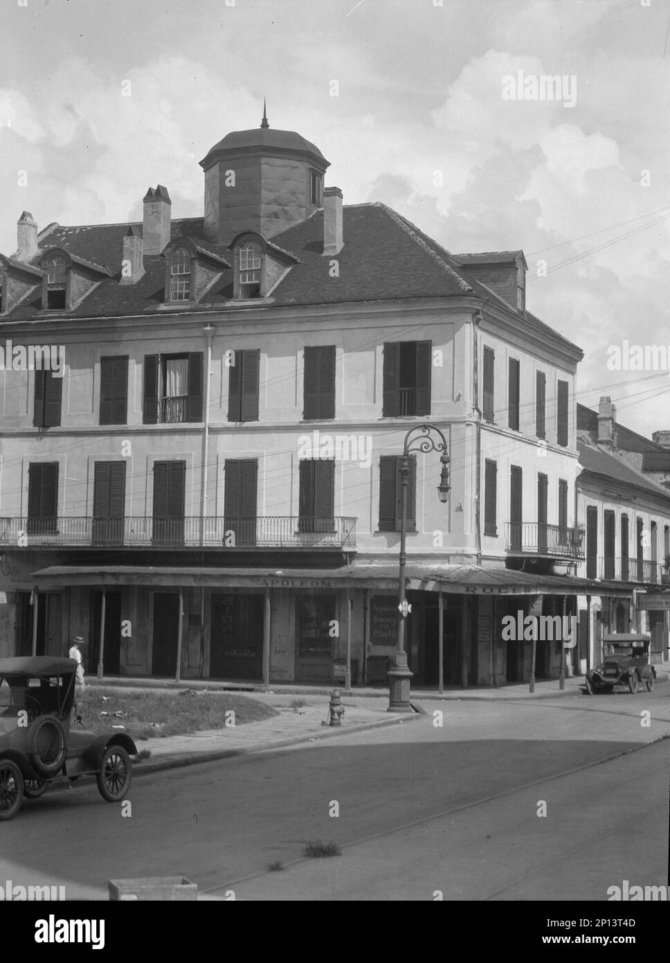 Napoleon House on Chartres Street, New Orleans, between 1920 and 1926. Stock Photo