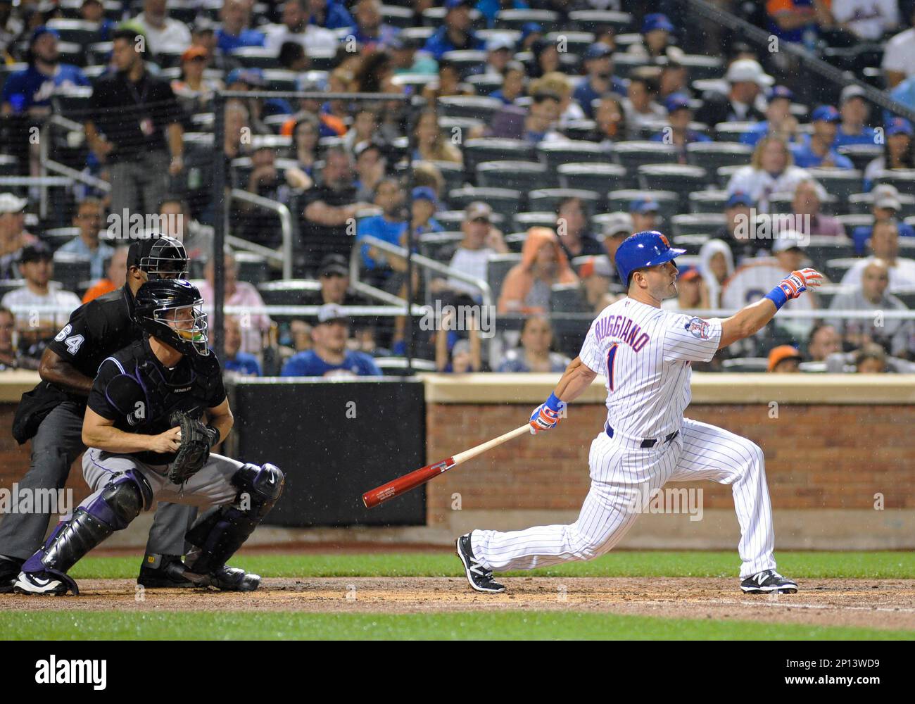 30 July, 2016. New York Mets Center Fielder Justin Ruggiano (1) takes a ...
