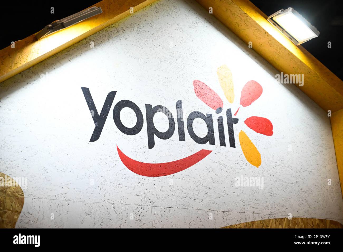Paris, France. 03rd Mar, 2023. illustration of the Yoplait logo at the International Agricultural Show in Paris on March 3, 2023. Photo by Tomas Stevens/ABACAPRESS.COM Credit: Abaca Press/Alamy Live News Stock Photo