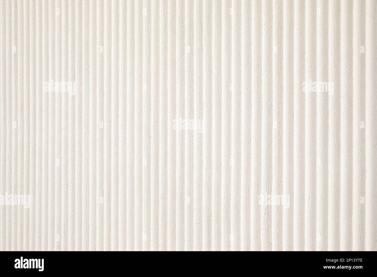 white wall texture with vertical stripes background Stock Photo