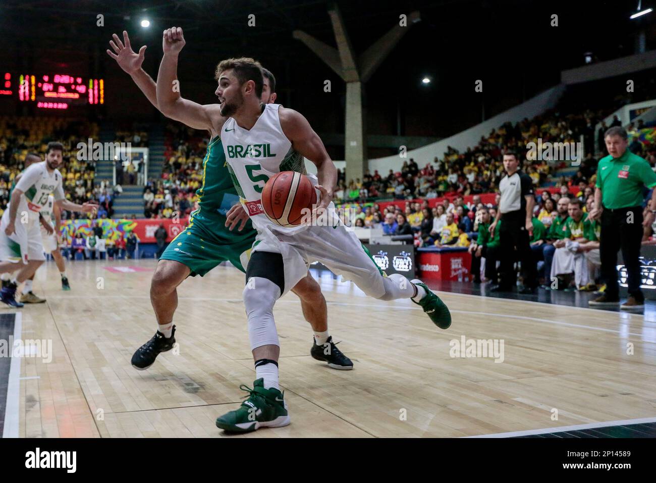 SAO PAULO - SP - 28/7/16 - BASQUETE/AMISTOS BRASIL X AUSTRALIA