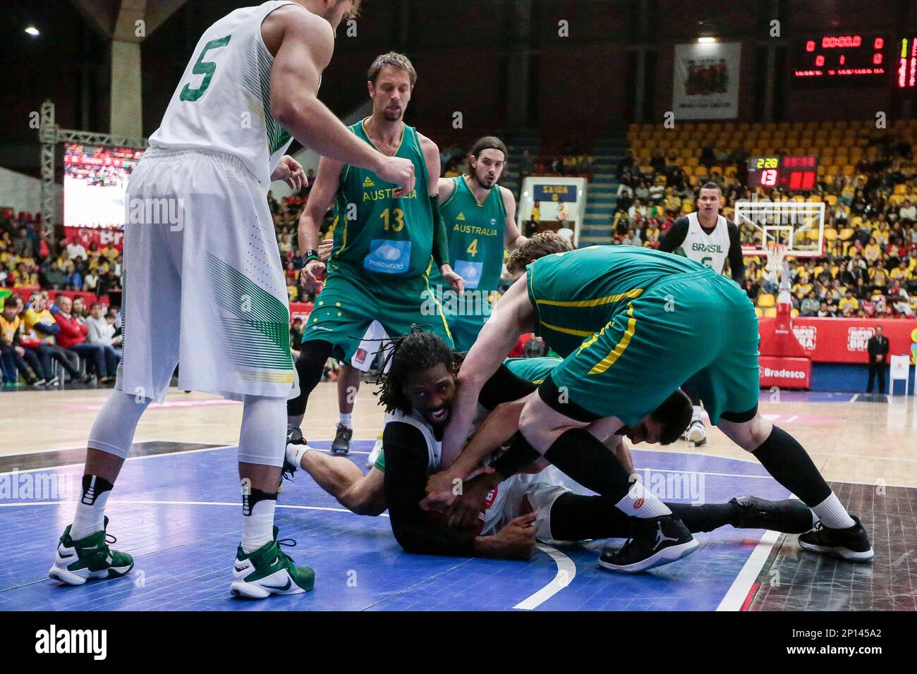 SAO PAULO - SP - 28/7/16 - BASQUETE/AMISTOS BRASIL X AUSTRALIA