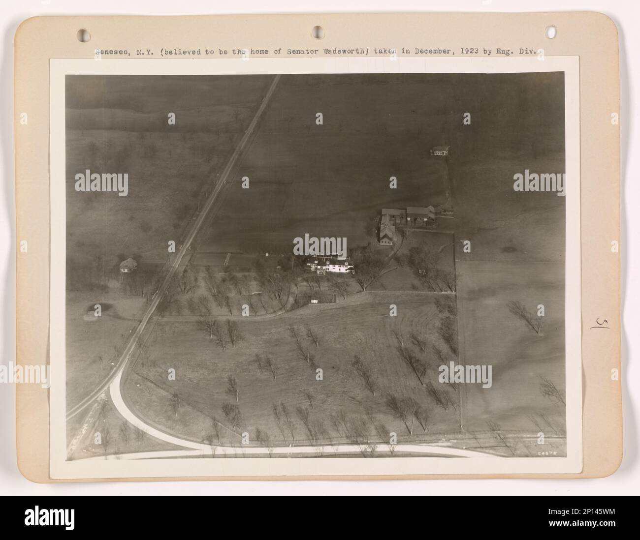 New York Geneseo, Aerial Photograph Stock Photo Alamy