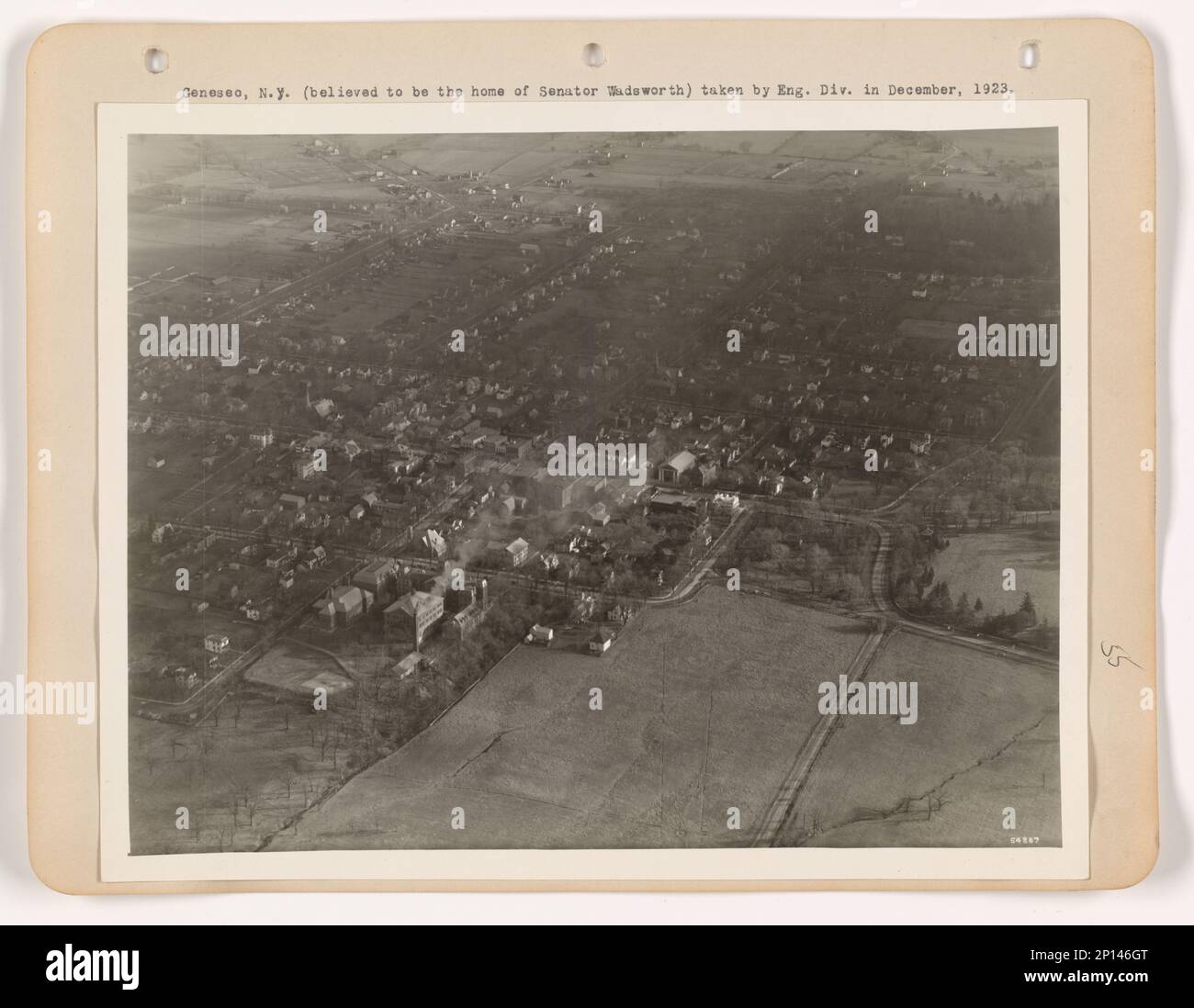 New York Geneseo, Aerial Photograph Stock Photo Alamy