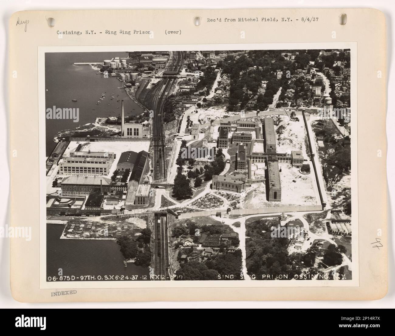New York Ossining, Aerial Photograph Stock Photo Alamy