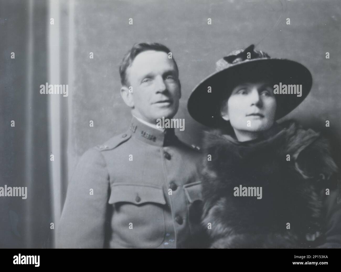 Mr. and Mrs. Ernest Peixotto, portrait photograph, 1918 Feb. 28. Stock Photo