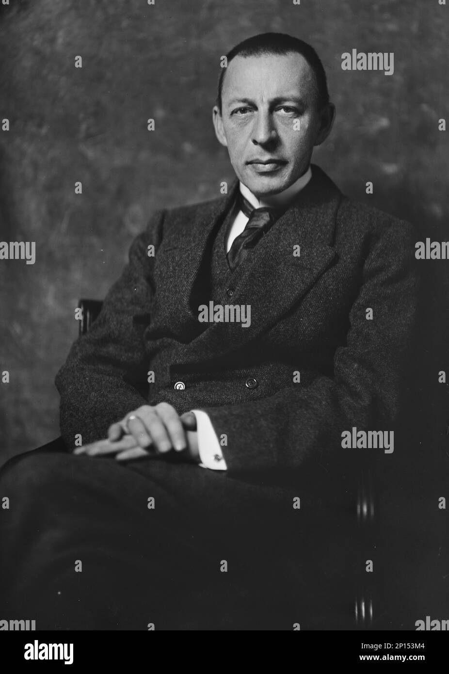 Serge Rachmaninoff, portrait photograph, 1918 Dec. 10. Sergei