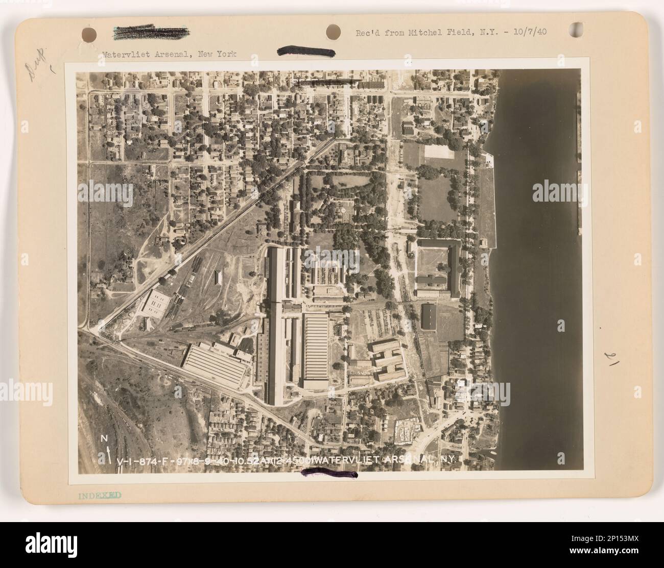 New York Watervliet, Aerial Photograph Stock Photo Alamy