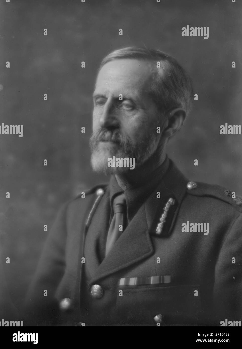 Lord Aberdeen, portrait photograph, 1918 May 2. John Campbell Hamilton-Gordon, 1st Marquess of Aberdeen and Temair, British politician. Honorary Colonel of the 1st Aberdeenshire Artillery Volunteers. Stock Photo