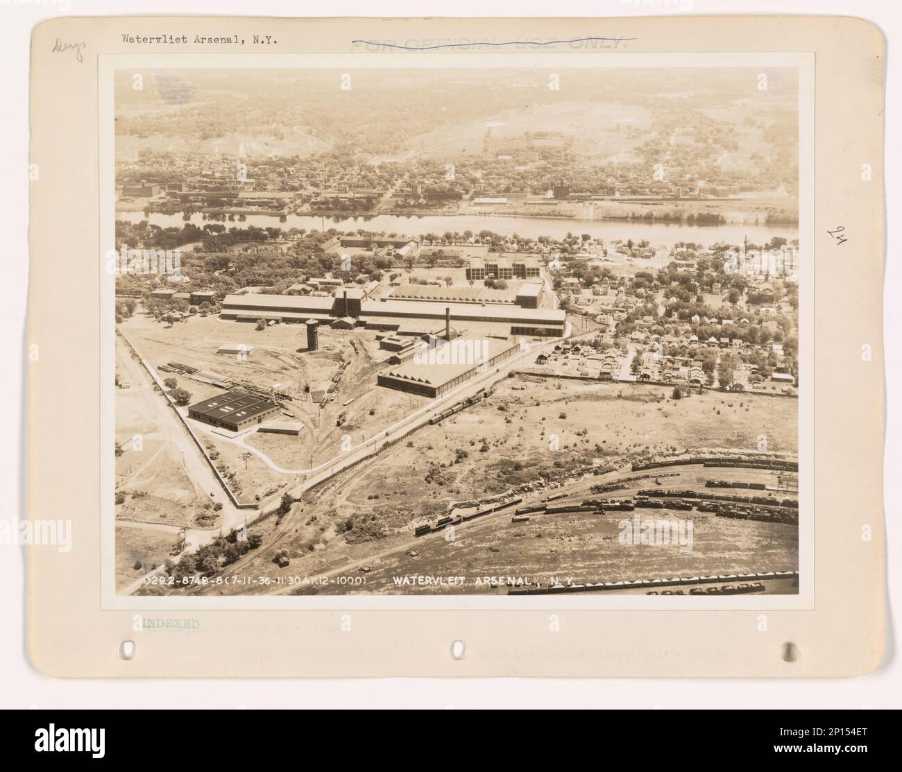 New York Watervliet, Aerial Photograph Stock Photo Alamy