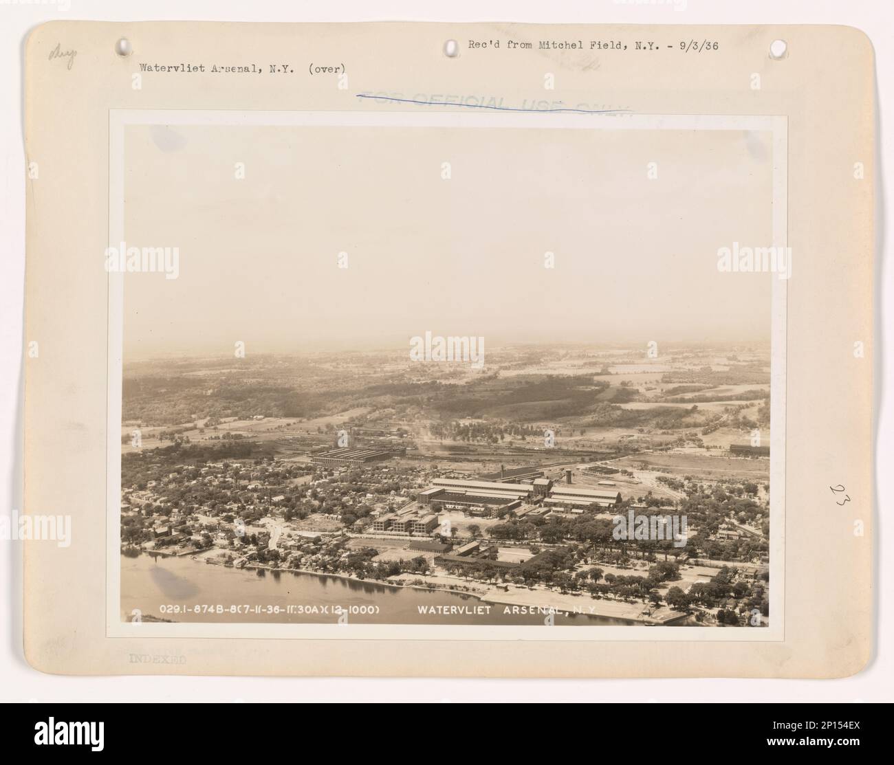 New York Watervliet, Aerial Photograph Stock Photo Alamy