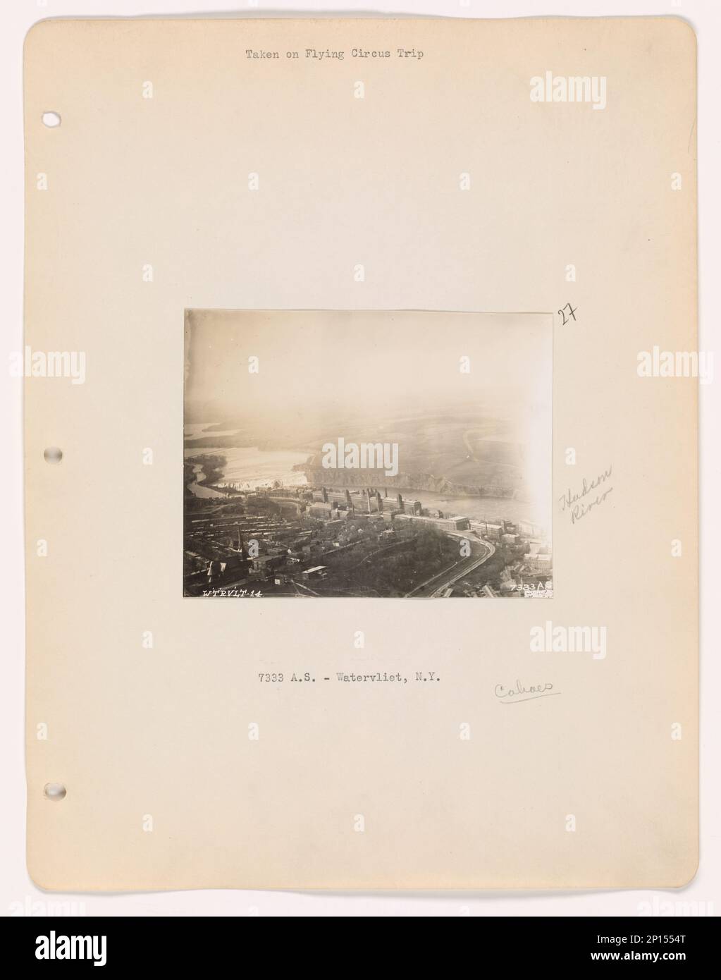 New York Watervliet, Aerial Photograph Stock Photo Alamy