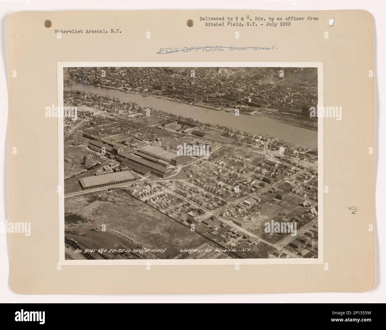 New York Watervliet, Aerial Photograph Stock Photo Alamy