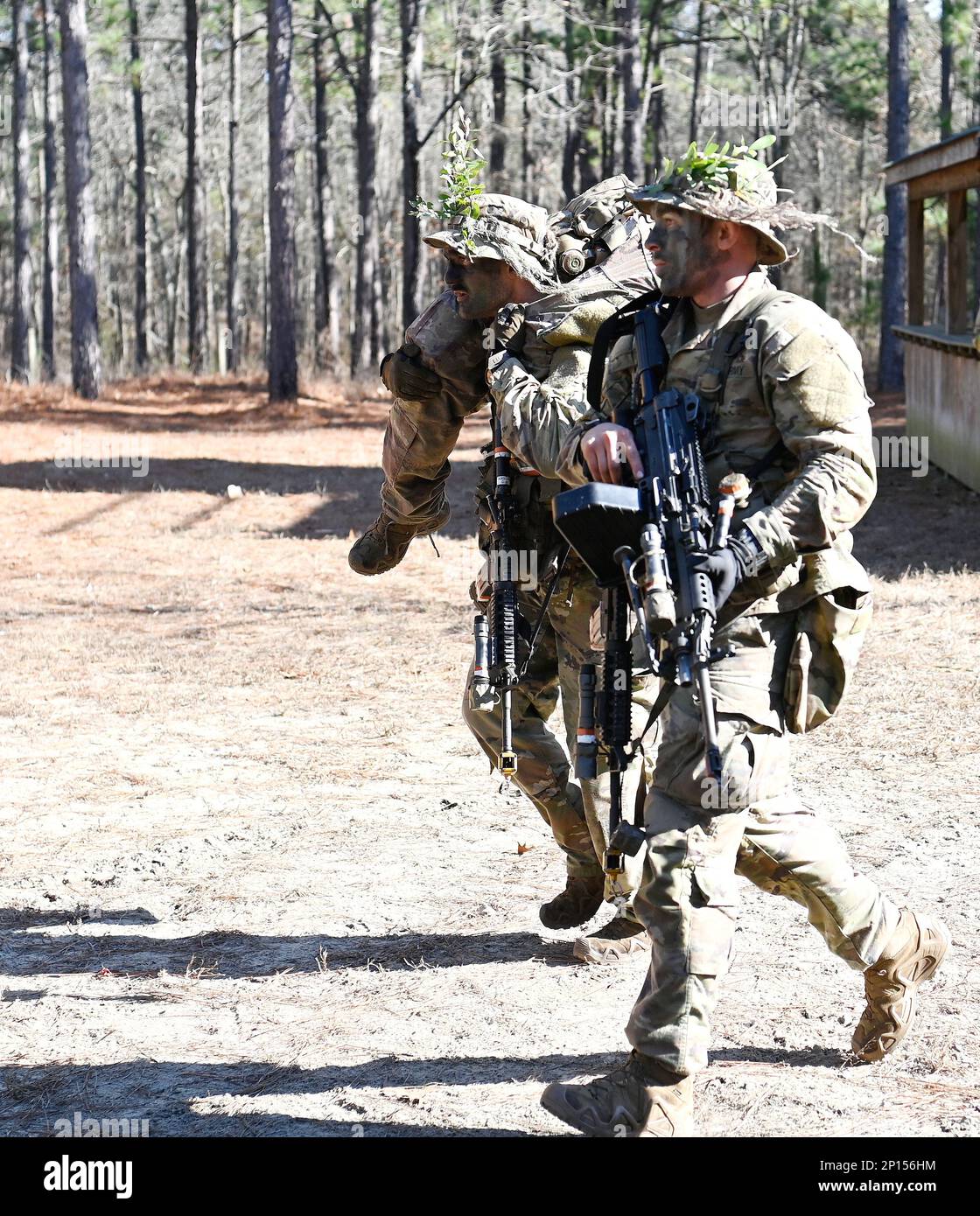 A Soldier assigned to the U.S. Army John F. Kennedy Special Warfare