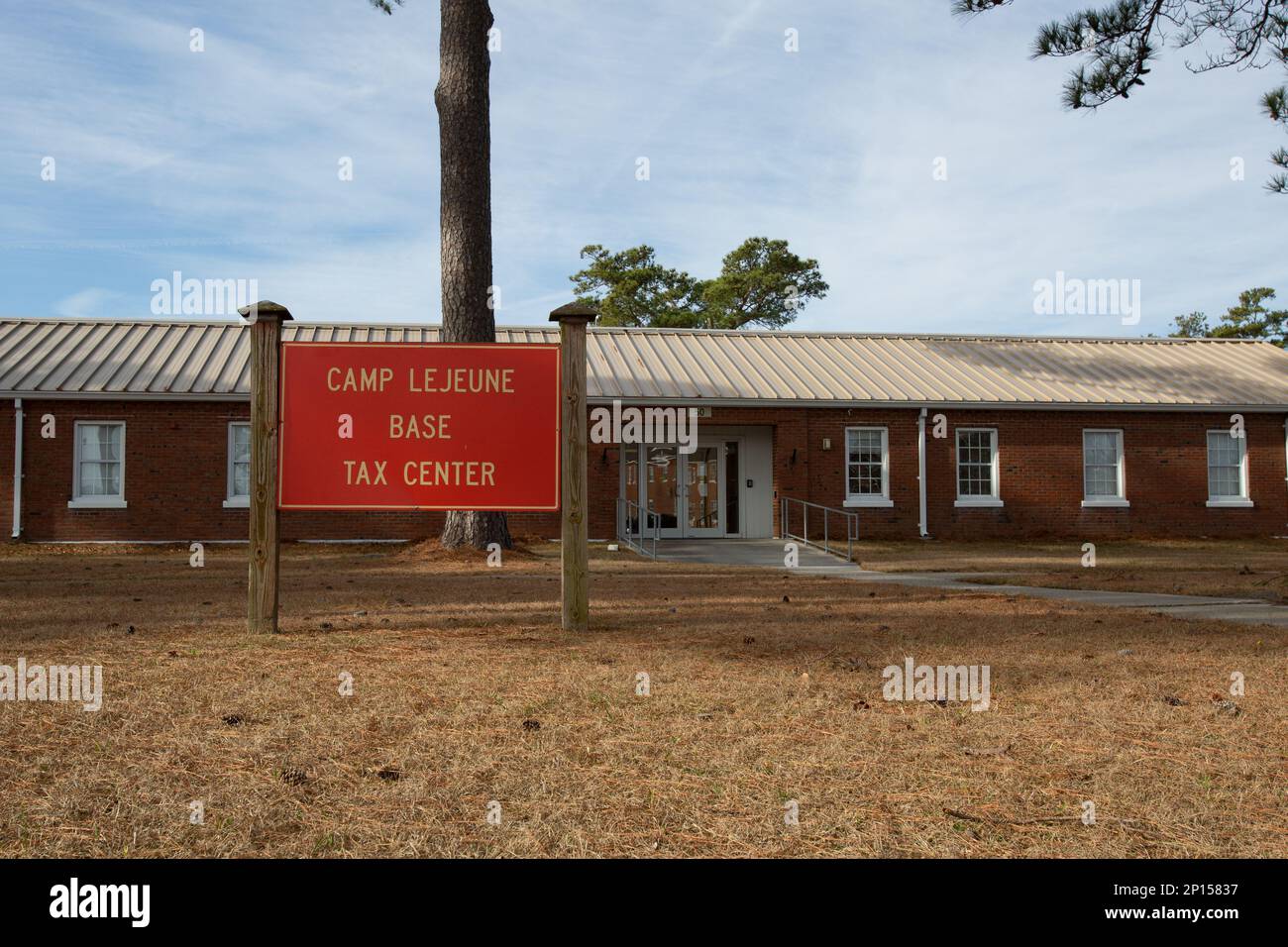 The Camp Lejeune Base Tax Center on Marine Corps Base (MCB) Camp