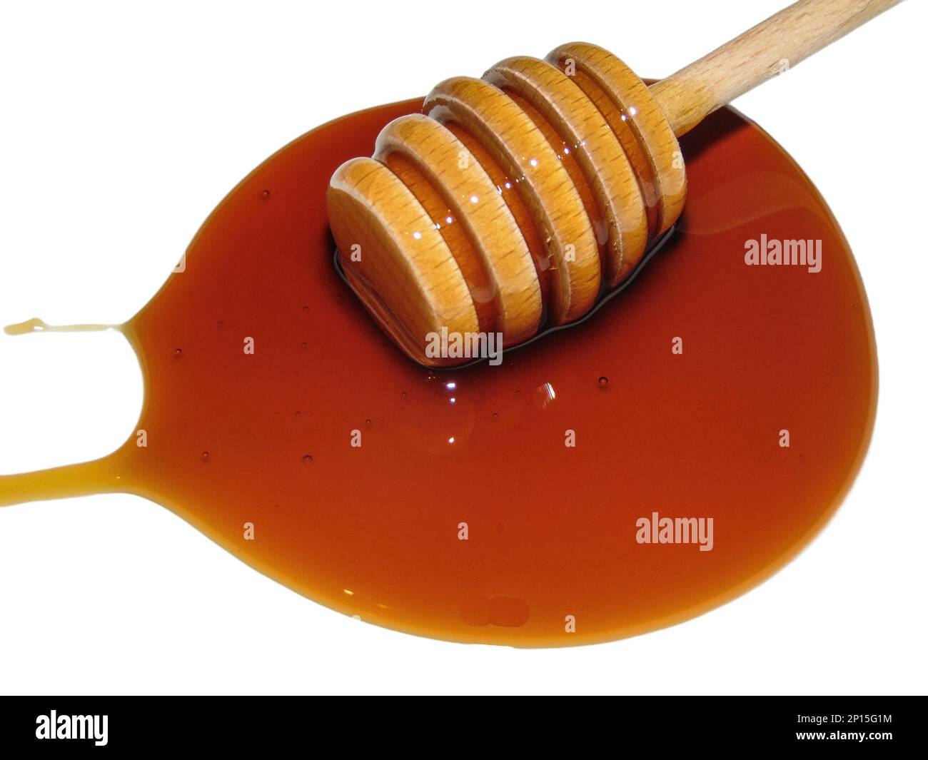 Chestnut honey isolated on white background Stock Photo